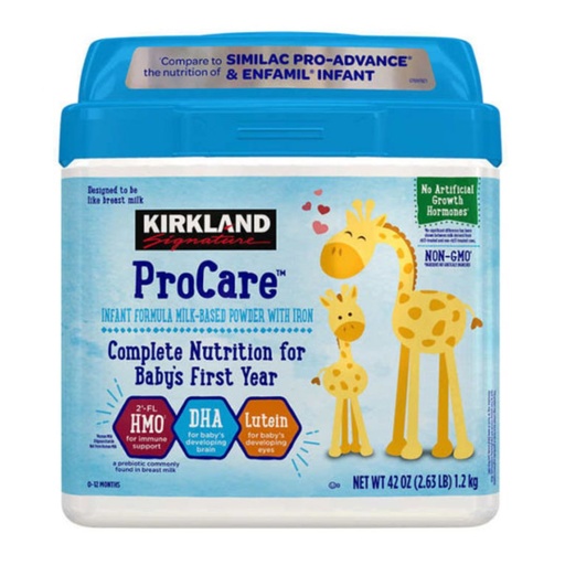 [096619013135] Formula Infantil Kirkland Pro Care 0-12 Meses / 1.2 Kg