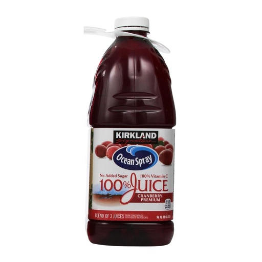[096619596447] Jugo De Arándanos 100% / Kirkland &amp; Ocean Spray / 2.83 L