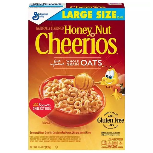 [016000125063] Cereal Cheerios Honey Nut Edicion Limitada Grandma / General Mills / 436g