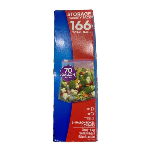 [025700716038] Bolsas Ziploc 26.8cm x 24.1cm / 35 Pack