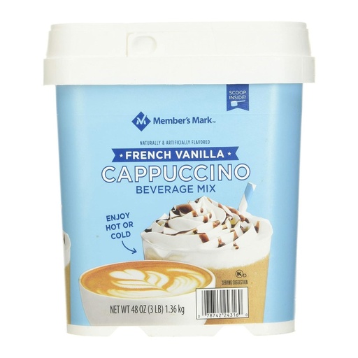 [078742243160] Mezcla En Polvo De Cappuccino De Vainilla / Member´s Mark / 1.36 Kg