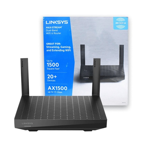 [745883796502] Router Linksys Dual-Band Wi-Fi 6 Max Stream AX1500 1.5Gbps
